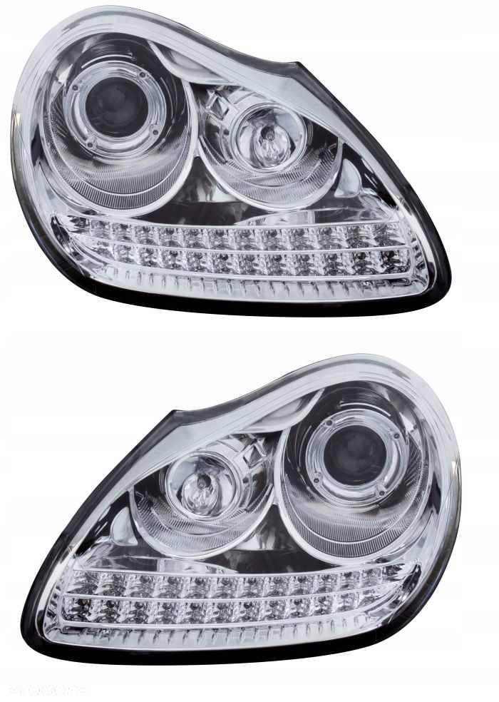 Reflektor Lampy kpl Day line light LED Tuning Porsche Cayenne 955 9pa - 2