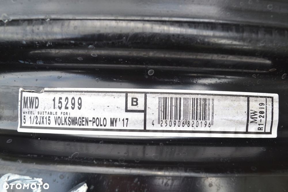 FELGA STALOWA VW SKODA SEAT 5x100 5,5J15 ET 40 F-496 - 4