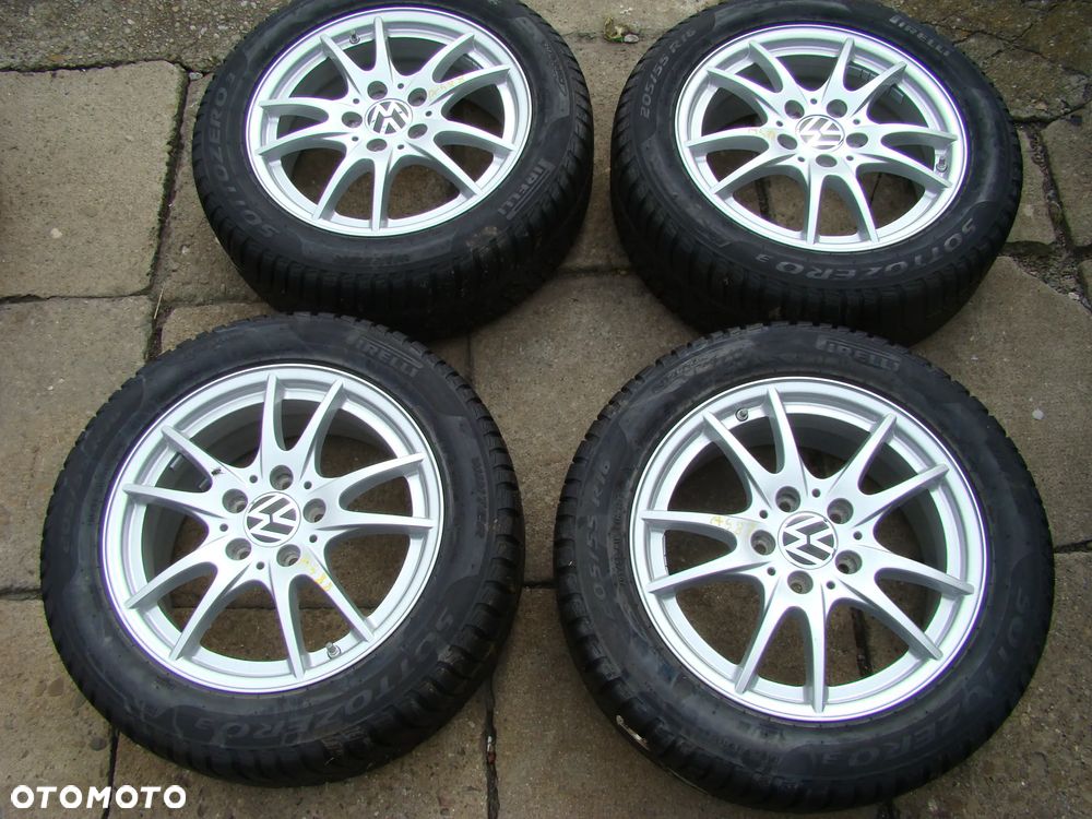 a488 5x112 VW Golf V VI VII VIII Plus Jetta Touran Caddy Sharan 6,5jx16 zima 205/55 - 1
