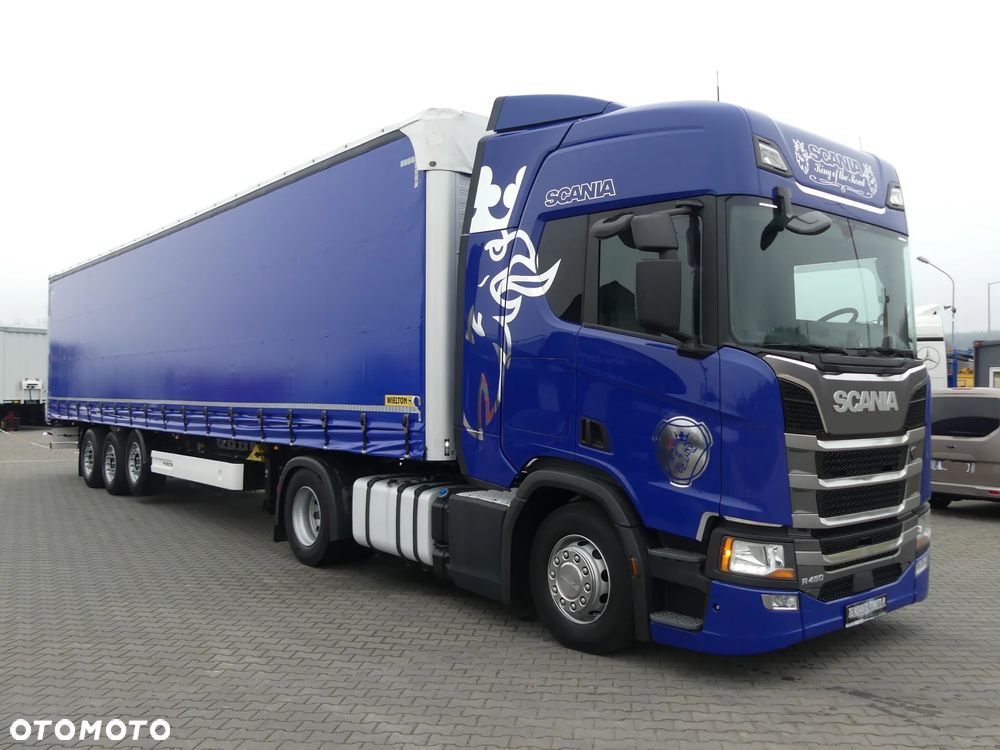 Scania R450 + WIELTON FIRANKA / ZESTAW STANDARD / AUTOMAT / - 10
