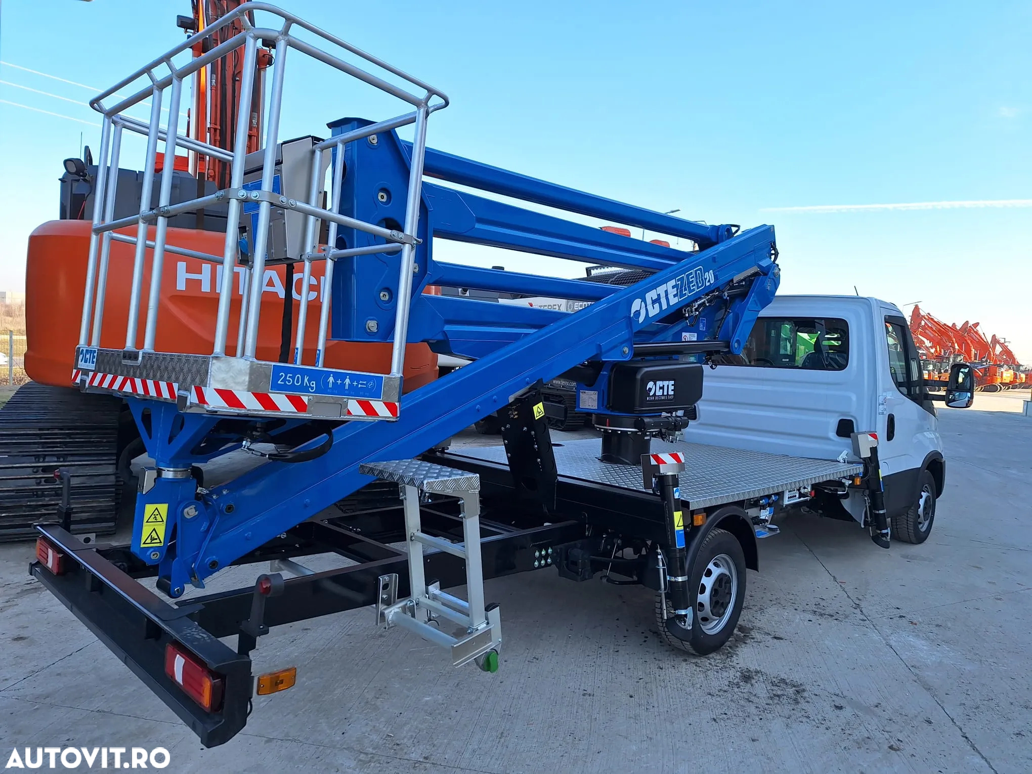Iveco NACELA la 20m, marca CTE din Italia pe sasiu 3.490kg IVECO DAILY 140CP, ridica 250kg la 20m, garantie, posibilitate leasing-PROMOTIE 81900 EUR+Tva - 2