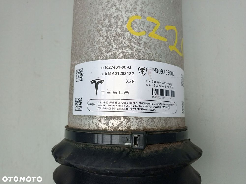 TESLA MODEL X 2016- AMORTYZATOR PNEUMATYCZNY P/L TYŁ TYLNY 1027461-00-G ÷ - 5