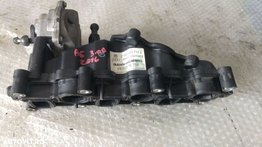 galerie admisie cu clapete si motoras audi a6 4f c6 3.0 tdi  2006 059129712t  059129096d - 1