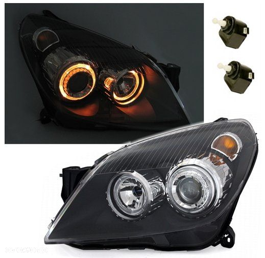 LAMPY REFLEKTORY DO OPEL ASTRA H OD 2004 DO  2008 Roku SILNICZMI RINGI - 2