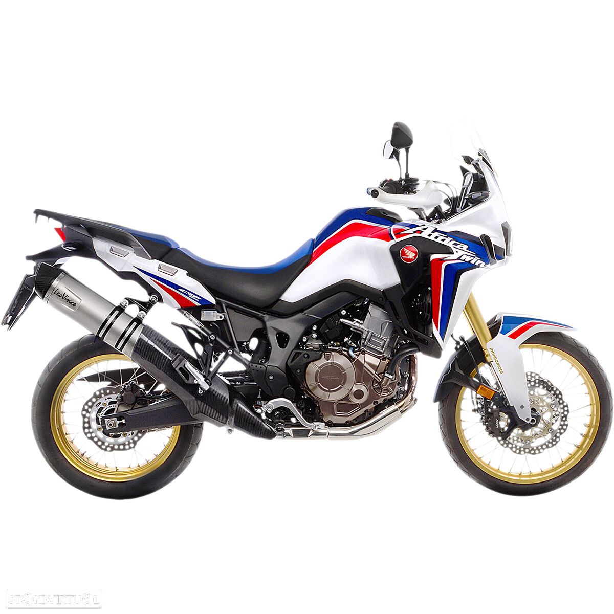 ponteira escape leovince honda crf 1000 l/ld africa twin  - 14191e - 1
