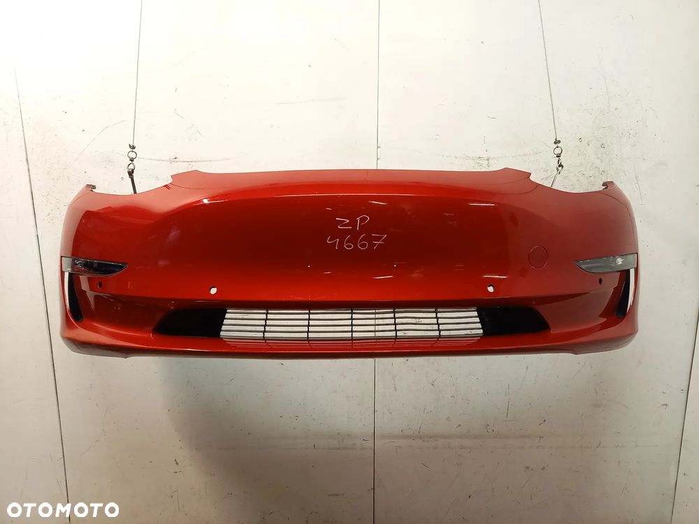 Tesla 3 model zderzak przod przedni + Halogeny - 1