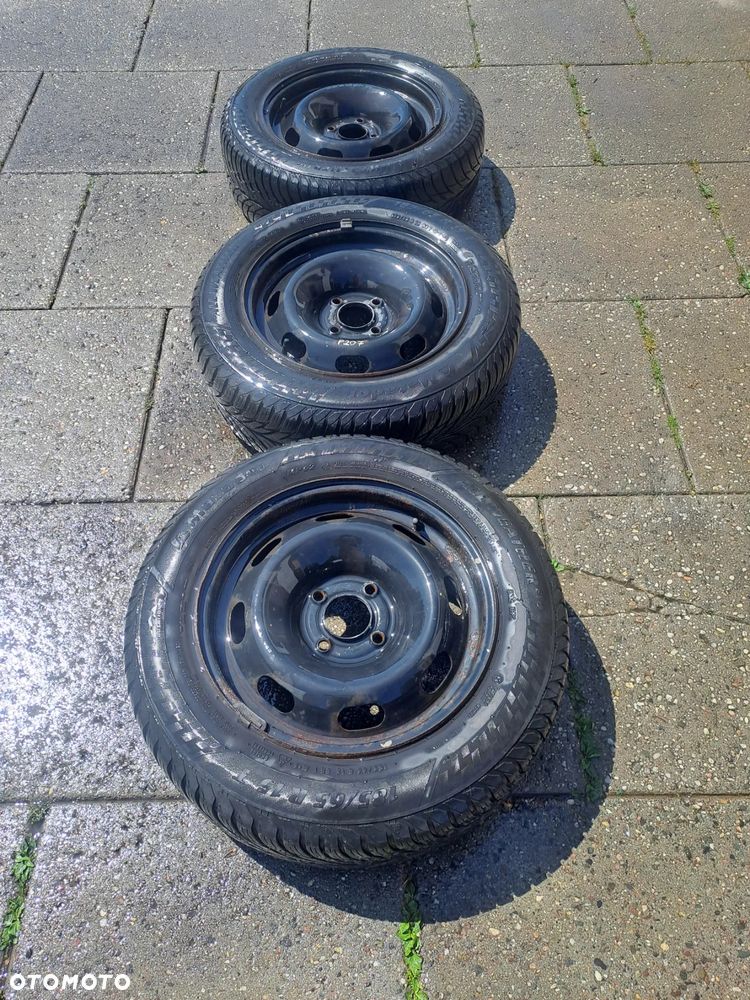 Peugeot 207 felgi stalowe z oponami zima 185/65 R15 4x108 - 1