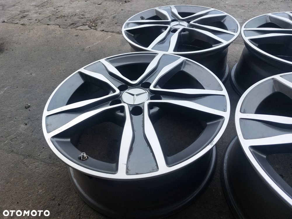 MERCEDES BENZ C KLASSE W205 FELGI ALUMINIOWE R17 7J ET48.5 5X112 OE A2054010800 PROSTE! - 8