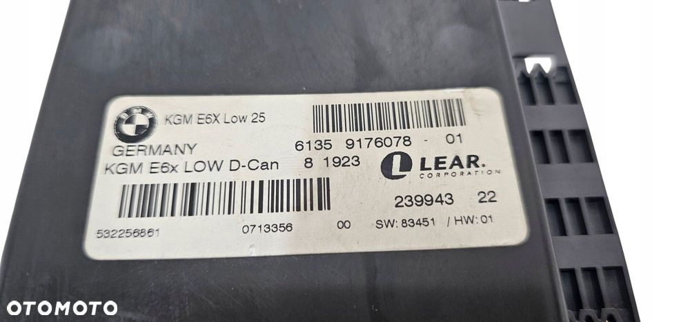 Bmw E60 E61 E63 E64 Moduł Sterownik Komfortu 9176078 9186170 9197316 - 5