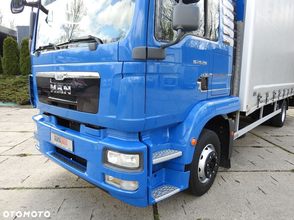 MAN TGM 15.290 PLANDEKA WINDA 18 PALET KLIMATYZACJA TEMPOMAT PNEUMATYKA BLIŹNIACZE KOŁA  290KM - 24