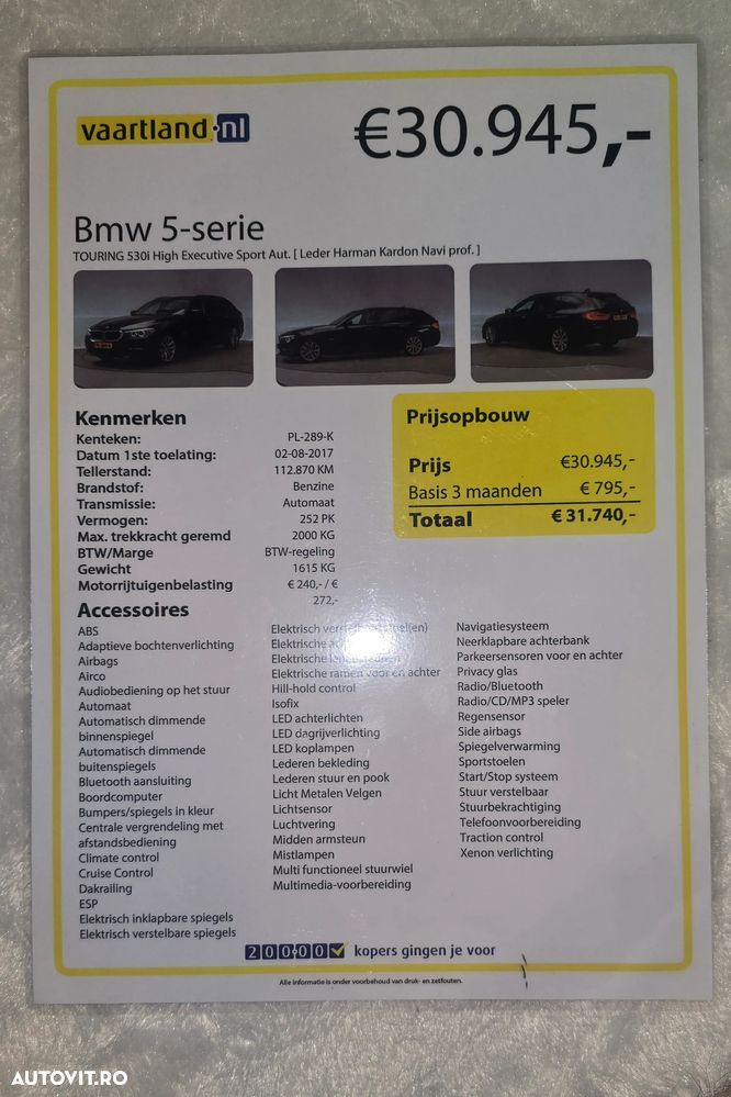 BMW Seria 5 530i Aut. Sport Line - 24