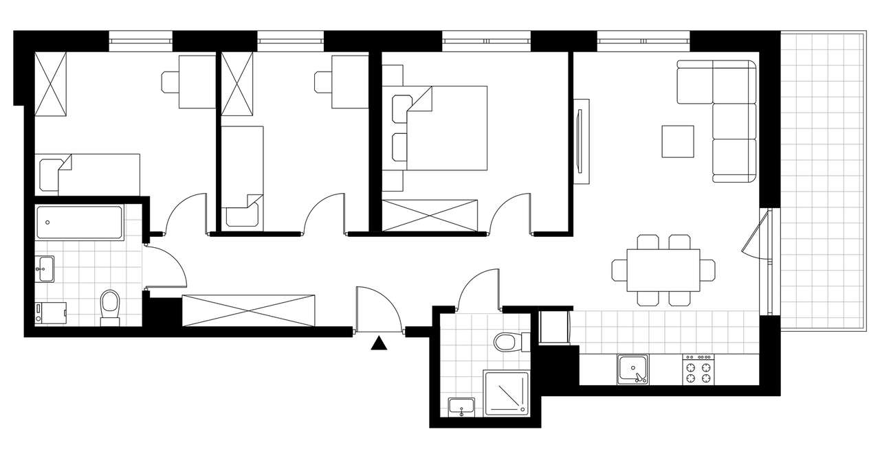 4-pokojowe mieszkanie 71m2 + balkon Bez Prowizji - Pełny obrazek: 4/9