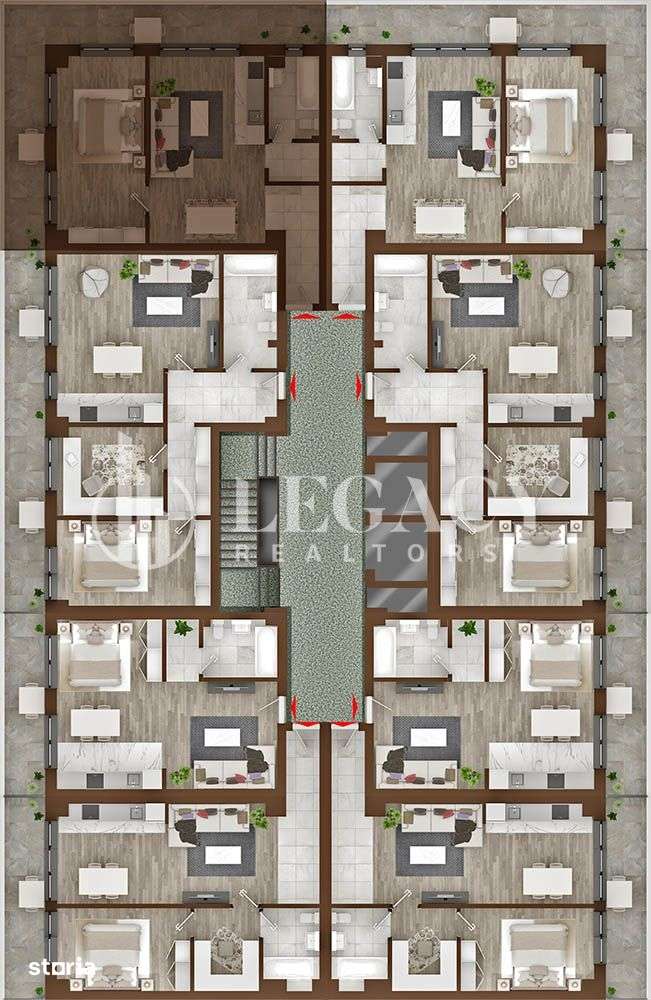 Apartament 2 camere, tip 4A, 4B, 5A, 5B - Copou Garden Residence — fotografia 2