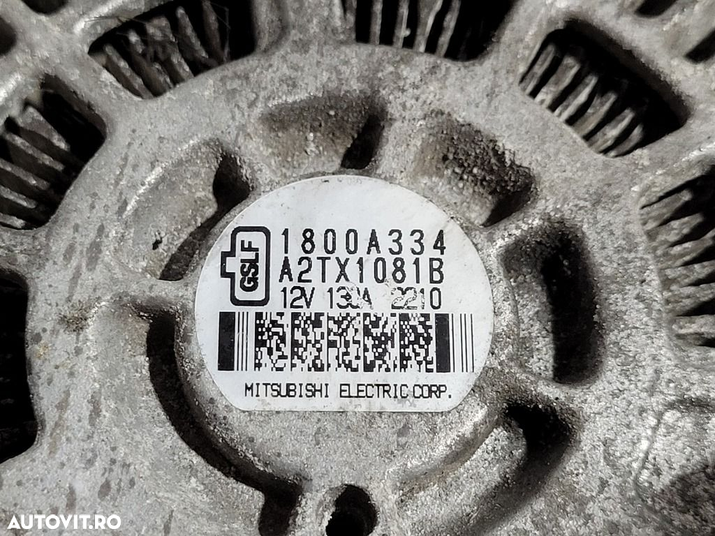 Alternator Mitsubishi ASX 1.8 D 2010 - 2012 150CP 1798CC 4N13 Euro4 (1107) Diesel 1800A334 - 4