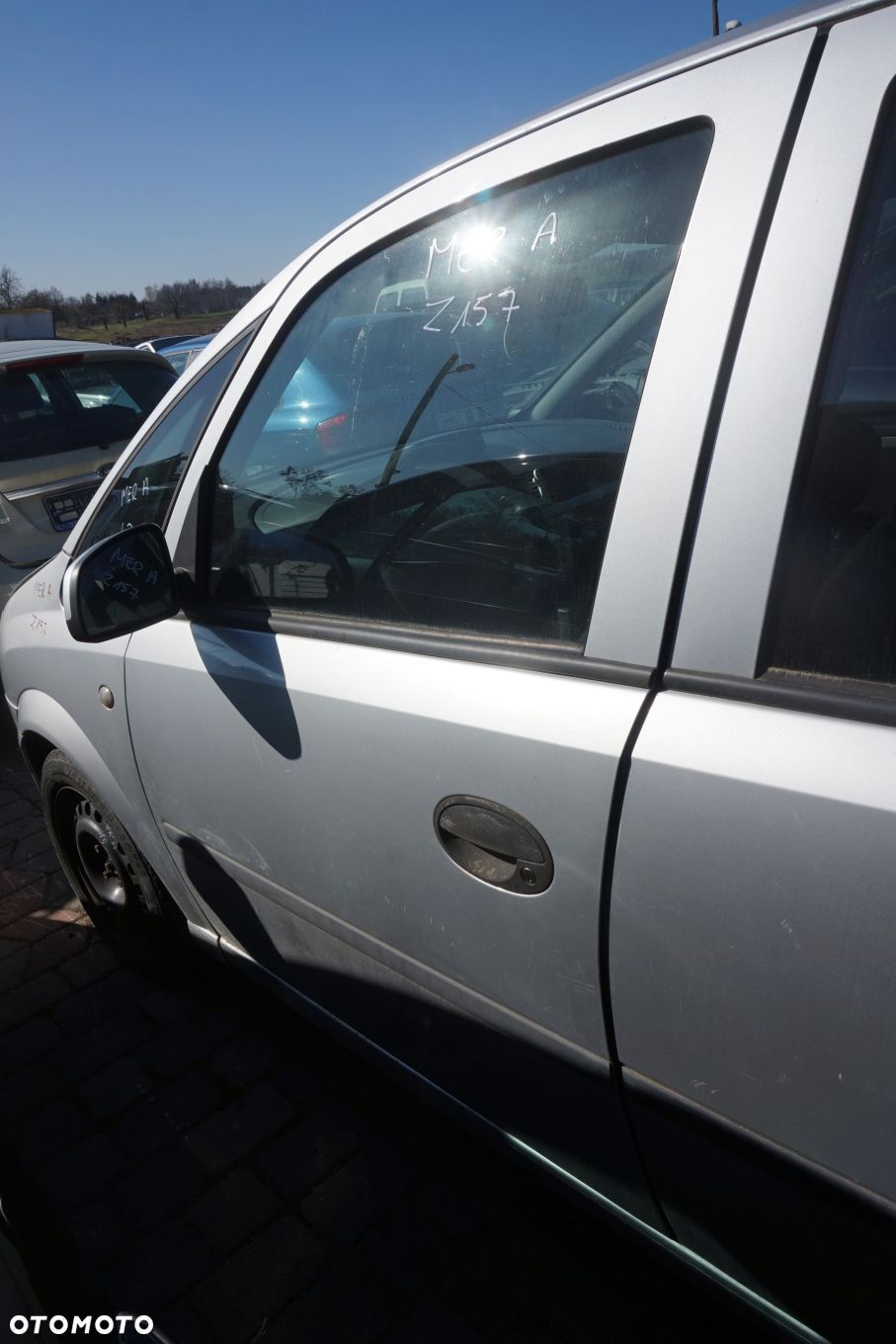 DRZWI PRZEDNIE LEWE MERIVA A Z157  SREBRNY OPEL 2003-2005 - 1