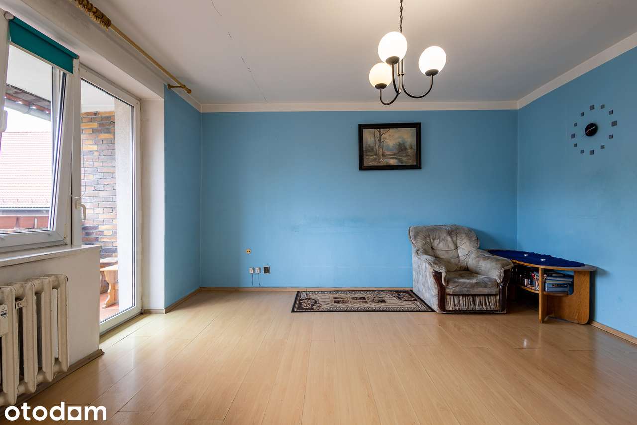 3-pok. mieszkanie z potencjałem, balkon, 2 piętro, ogrzewanie miejskie