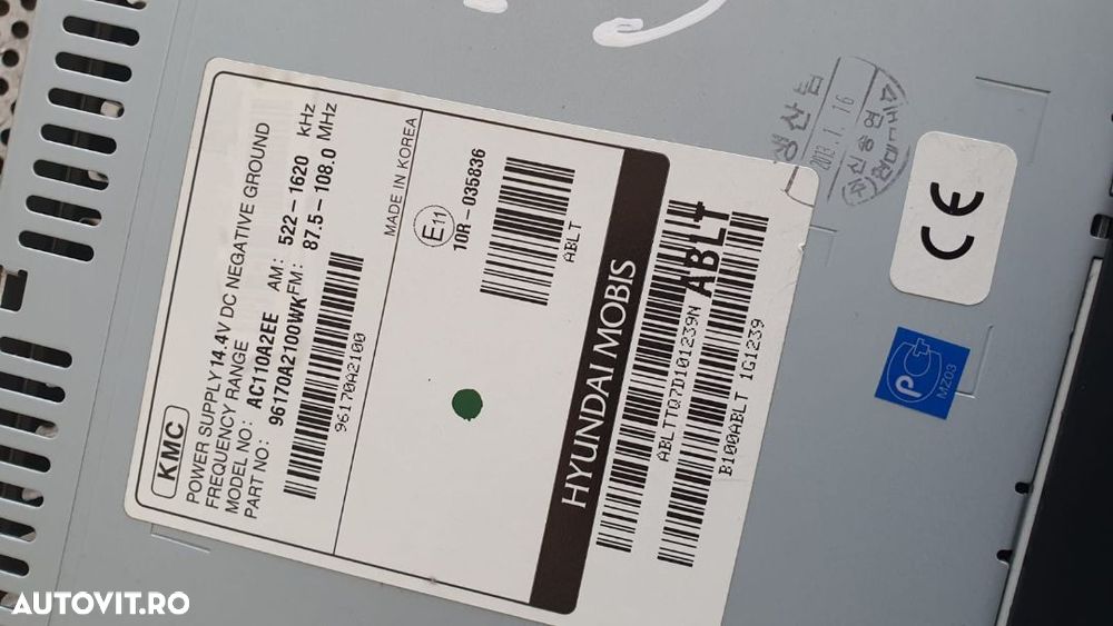 Radio Cd Kia Ceed An 2012-2016 Testat Dezmembrez Kia Ceed An 2012-2016 - 6