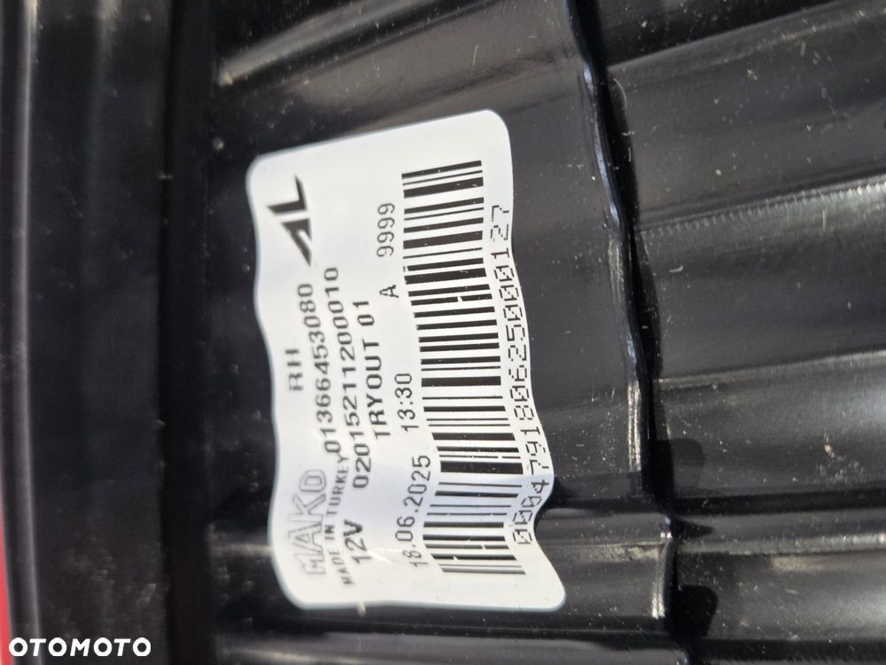 LAMPA TYLNA PRAWA FIAT DUCATO JUMPER 06-14 1366453080 NOWA ORYGINAŁ - 9