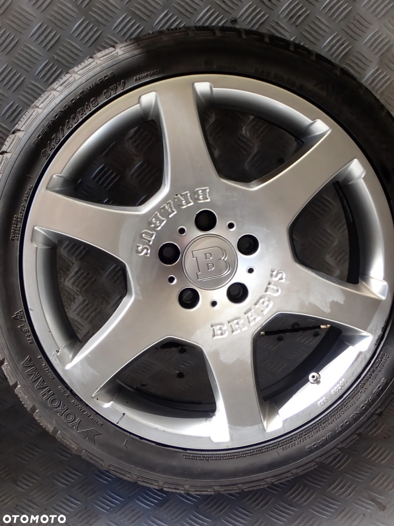 KOŁA FELGI ALUMINIOWE BRABUS 8,5JX18  ET 45  5X112  A13-858-45 Z OPONAMI ZIMA 245/40/18 2000 ZŁ - 7