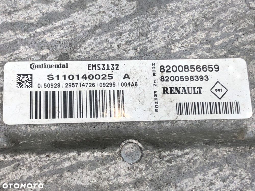 KOMPUTER SILNIKA  DACIA SANDERO 2008 - 2022 1.4 (B30C, BS0C, BS0A, BS0G, BS1F, BS0E) 55 kW [75 KM] - 4