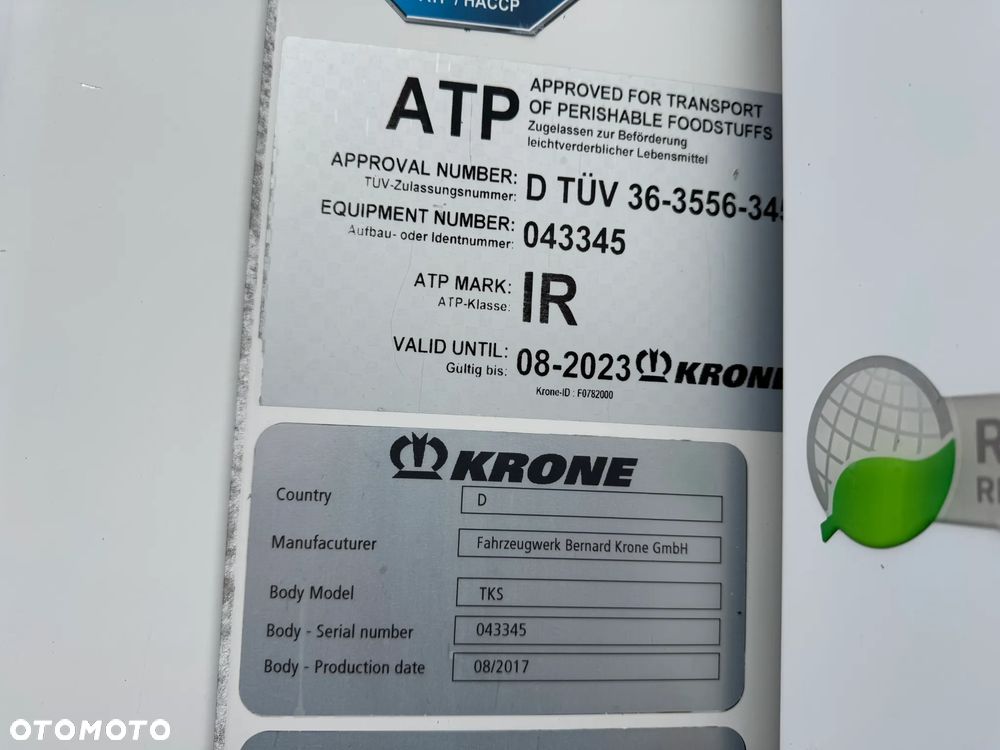 Krone Chłodnia Hakowa, SAF, Thermo King SLXi 400 - 33