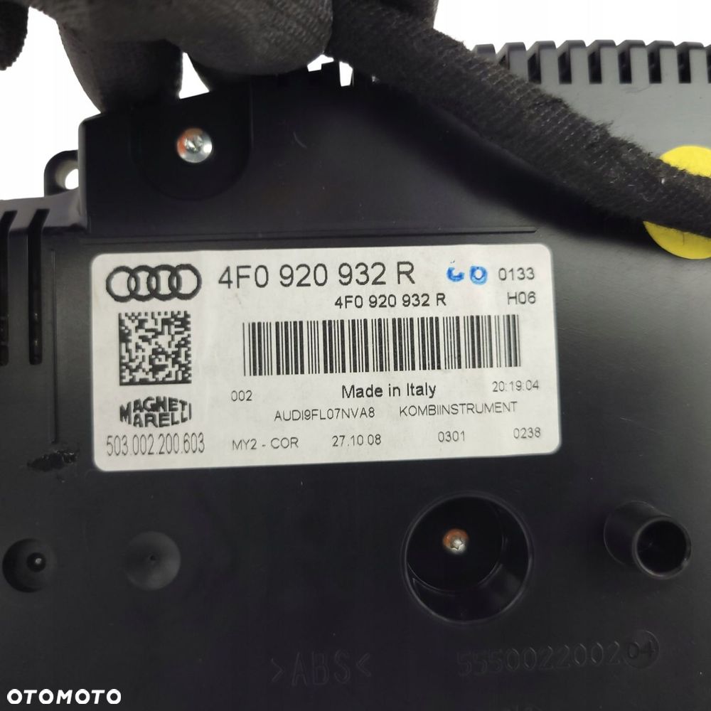 AUDI A6 C6 LIFT LICZNIK ZEGAR ZEGARY 3.0 TFSI 4F0920932R KOLOROWY ACC - 6