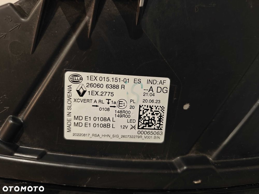 Lampa Lewy Przód Full Led Pure Vision Renault Austral EUROPA - 15