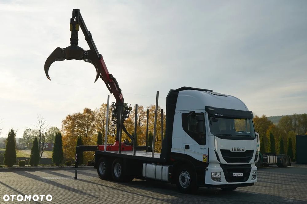 Iveco STRALIS  560 / 6X4 / DO DREWNA / DO DRZEWA / DO LASU /  HDS PALFINGER EPSILON  / UDŹWIG - 5 250 KG - 1