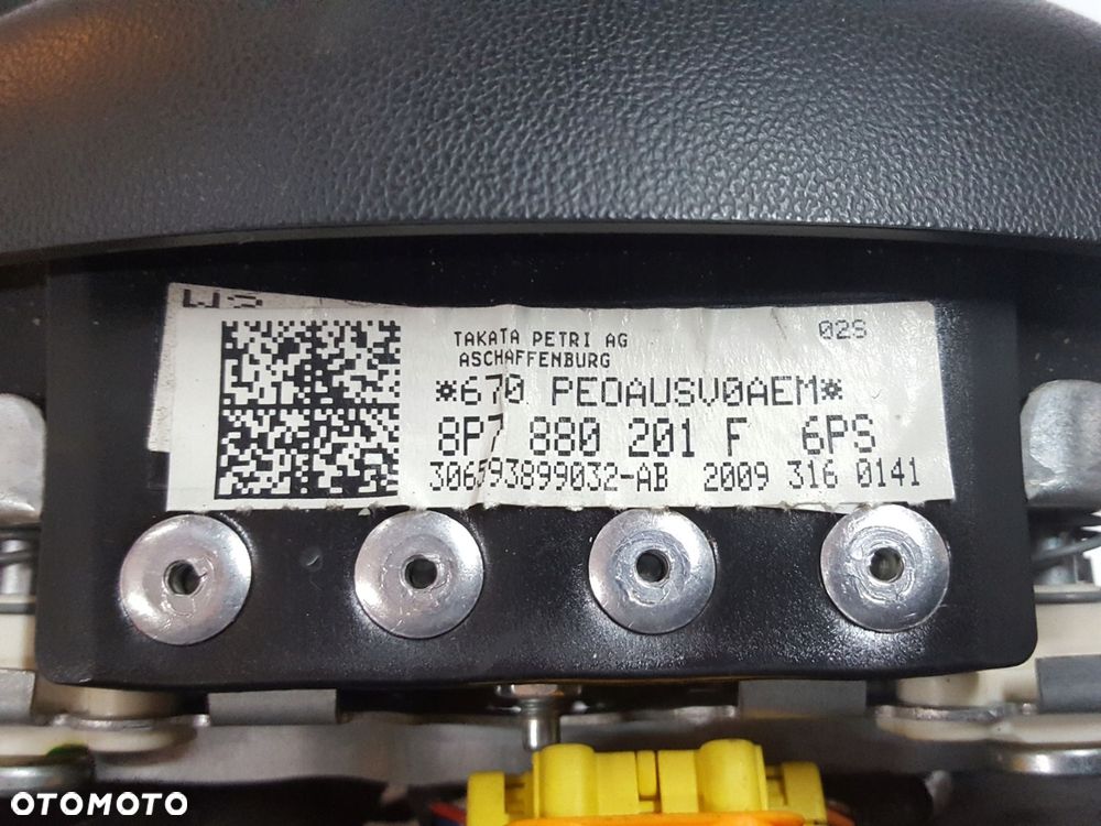 AUDI A3 8P LIFT 08-12r PODUSZKA AIRBAG KIEROWCY 4 RAM 8P7880201F - 6