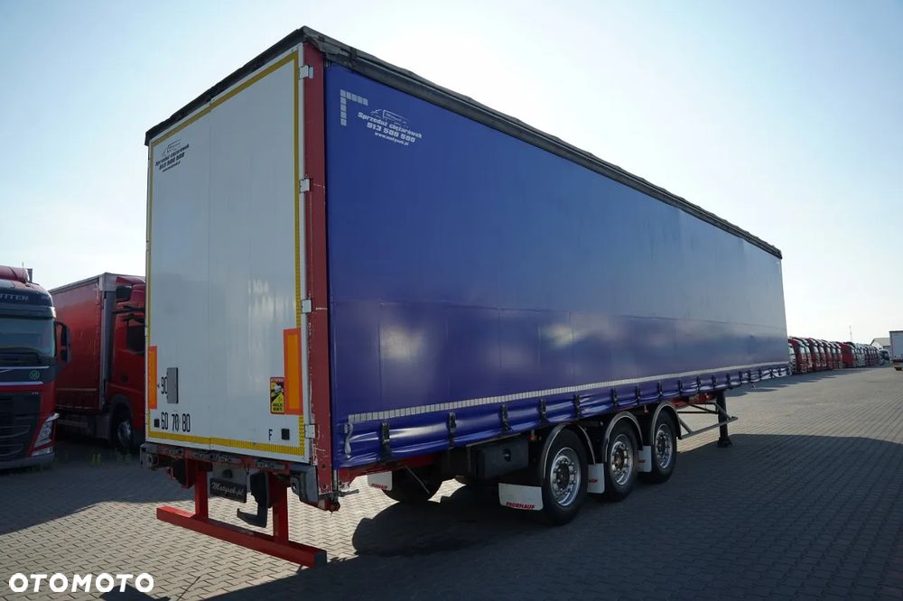 Fruehauf FIRANKA / STANDARD / MOCNA PODŁOGA SZYNA DESKA / 385/55 r22,5 / OŚ PODNOSZONA / SAF - 6