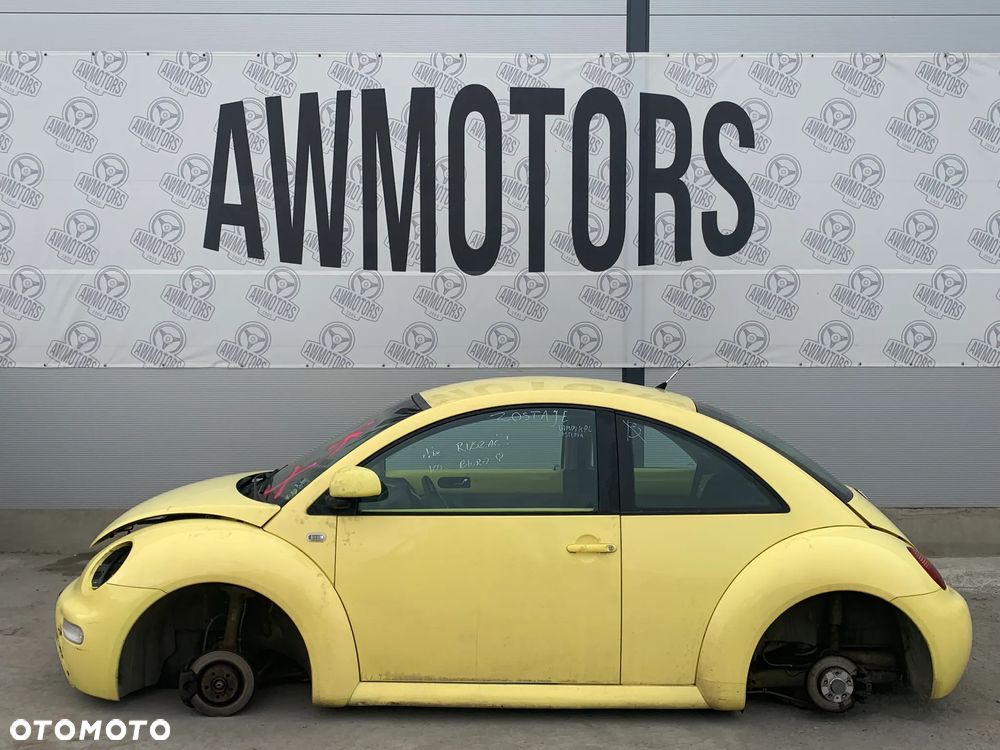 VOLKSWAGEN NEW BEETLE 1999 *SAMOCHÓD NA CZĘŚCI* 4452 MASKA, LAMPA, DRZWI, LUSTERKO, ZDERZAK, GRILL, BŁOTNIK, KLAPA, BELKA, DESKA, FOTELE, KANAPA, ĆWIARTKA KIEROWNICA, TARCZE, ZACISKI, ZAWIESZENIE, KOMPLETNY PRZÓD, KOMPLETNY TYŁ, LICZNIK, ZEGARY, PRAWE LEWE PRZÓD TYŁ - 1