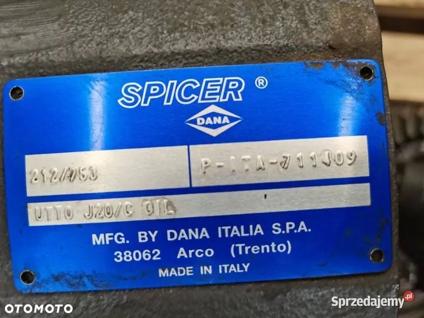 Oś napędowa Spicer 357 212 302  734 458 Manitou MRT - 12