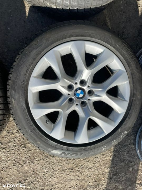 Jante aliaj BMW X5X6 E70E71 cu cauciucuri iarna 225/50R19 - 4
