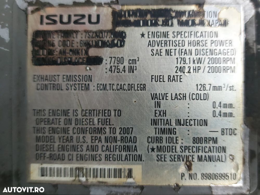 Pentru Piese ,Incarcator frontal,  Hitachi ZW250, For Parts - 2