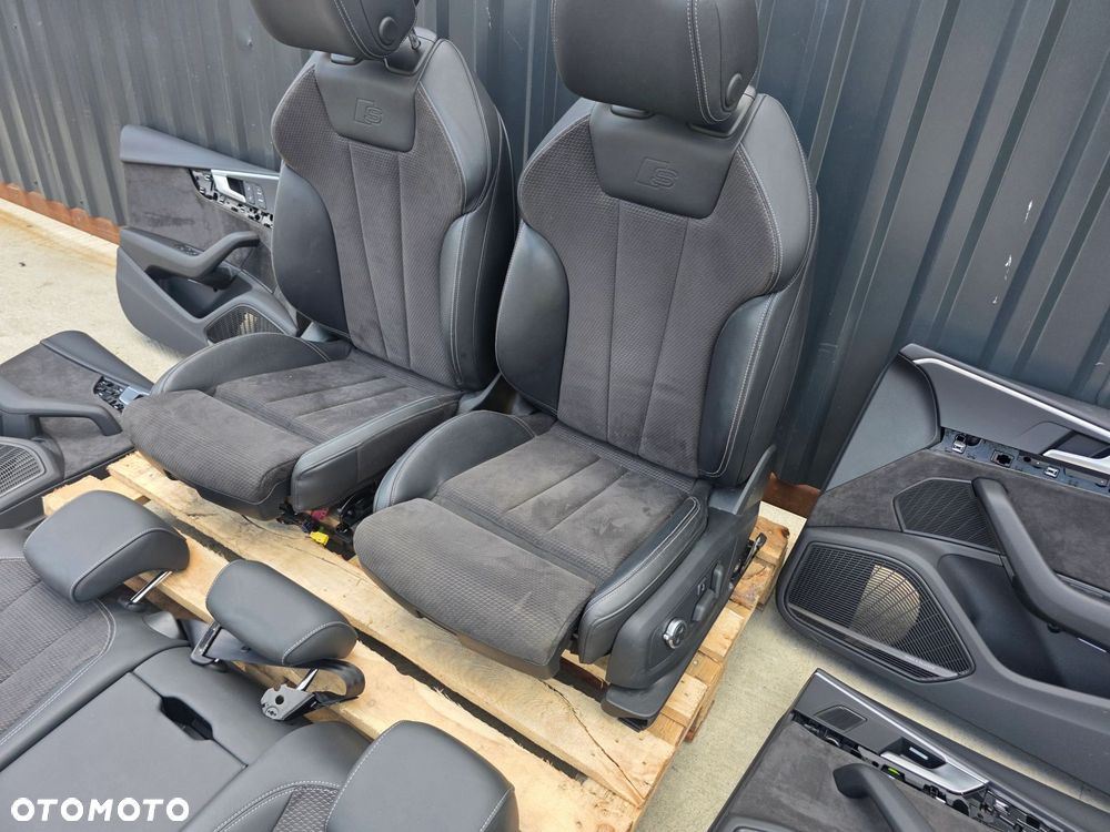 FOTEL FOTELE SKÓRA AUDI A5 8W 8W8 GRZANE MASAŻE ELEKTRYKA ALCANTARA EUROPA - 11