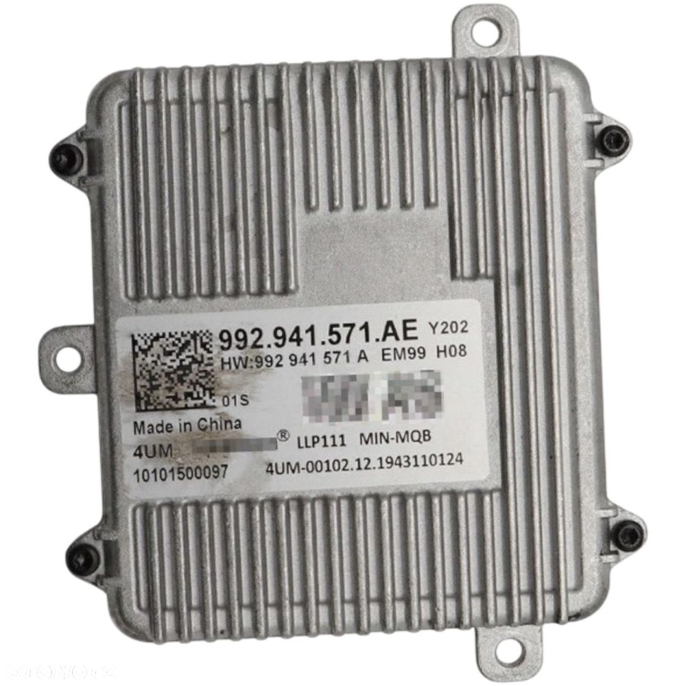 PRZETWORNICA MODUŁ XENON LAMP WYŁADOWCZYCH CUPRA SEAT SKODA 992941571AE - 2