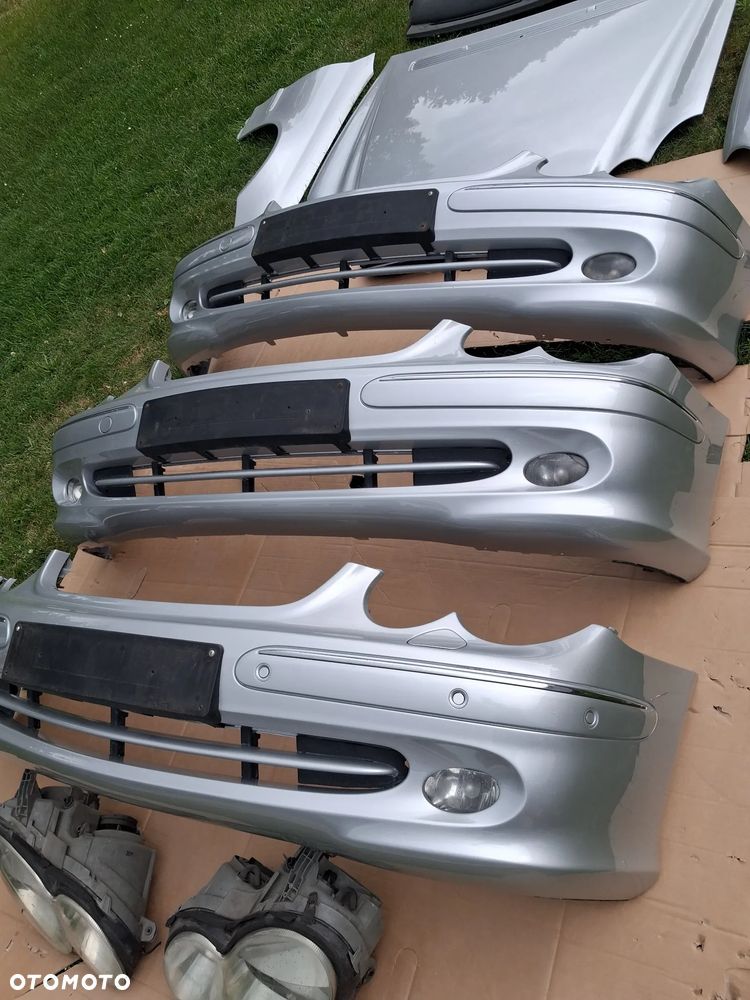 Mercedes W209 CLK maska zderzak błotniki lampy wzmocnienie przód lak 744 - 13