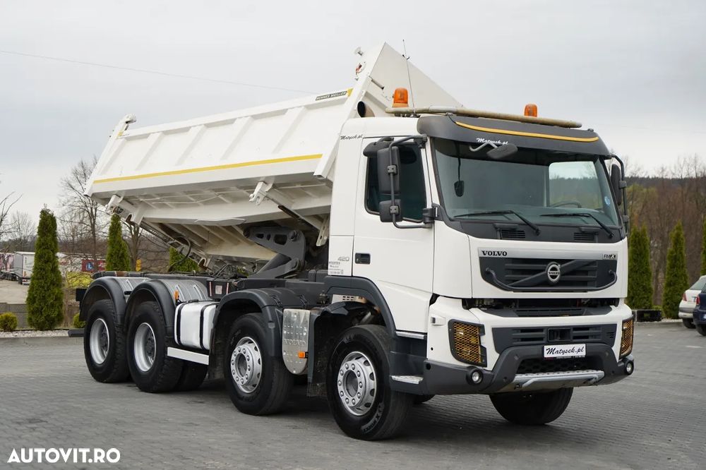 Volvo FMX 420 / 8X4 / BASCULATOR CU 2 LATE / HYDRODOLTA / HYDRODOLTAPA / BODRMATIC / MEILLER KIPPER / I-SHIFT / EURO 5 - 12