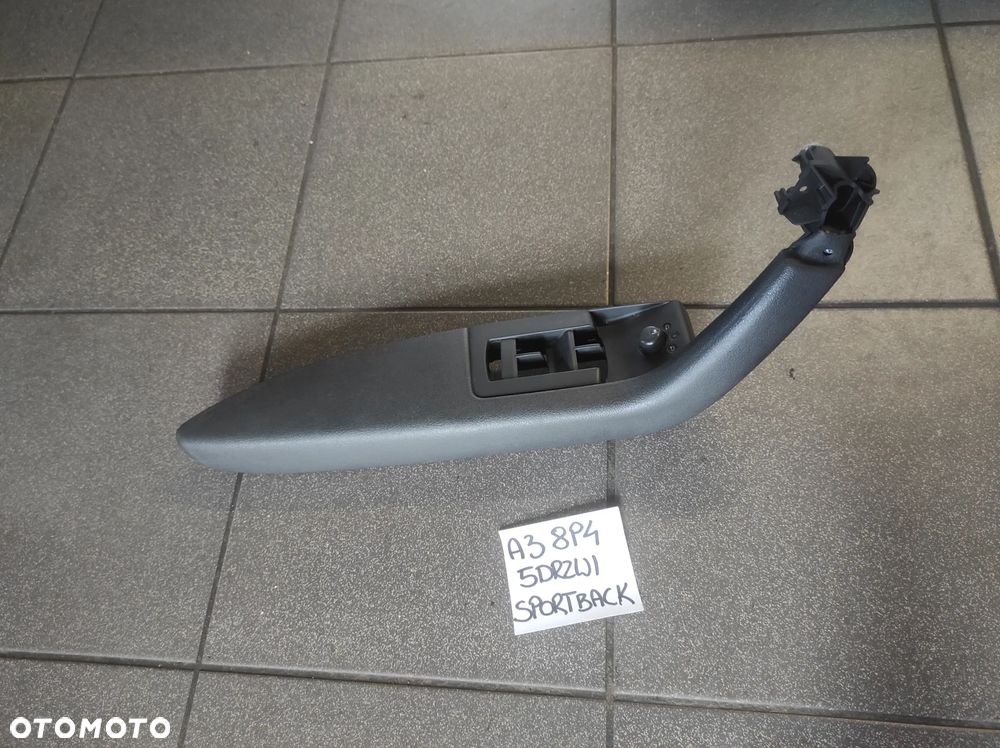 PODŁOKIETNIK DRZWI BOCZKA RĄCZKA LEWA LEWY AUDI A3 8P 5 DRZWI 8P4 WYSYŁKA !!!!! - 1