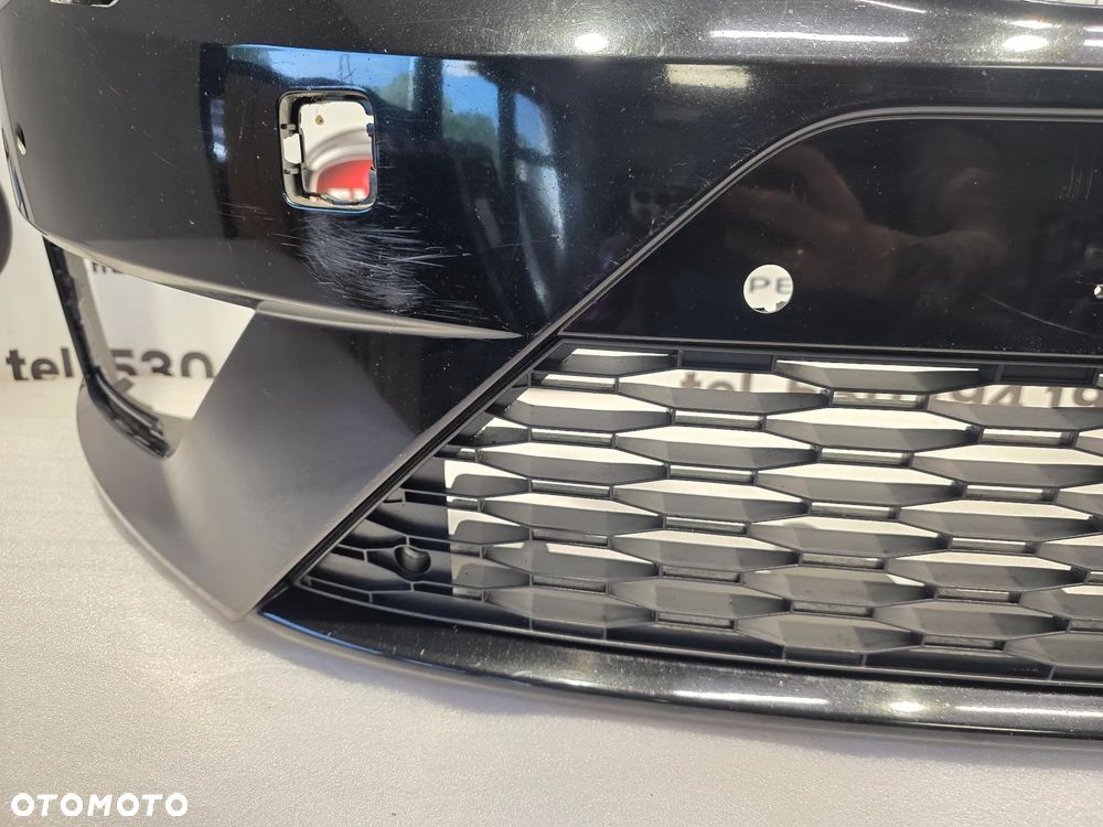SEAT LEON 3 III 5F0 12- FR ZDERZAK PRZEDNI PRZÓD NA SPRYSKI + 4xPDC ORAZ KRATKA ŚRODKOWA NR 5F0807221M + 5F0853667A NR AUKCJI NZ2266 - 11