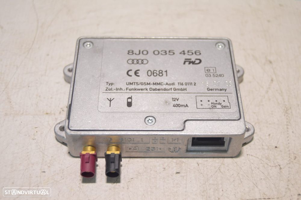 AMPLIFICADOR ANTENA SINAL FWD AUDI 8J0035456 11601112 AUDI AUDI A5 8T3 8TA 3.0 TDI QUATTRO V6 245CV CDU CDUD A4 B8 4K - 2