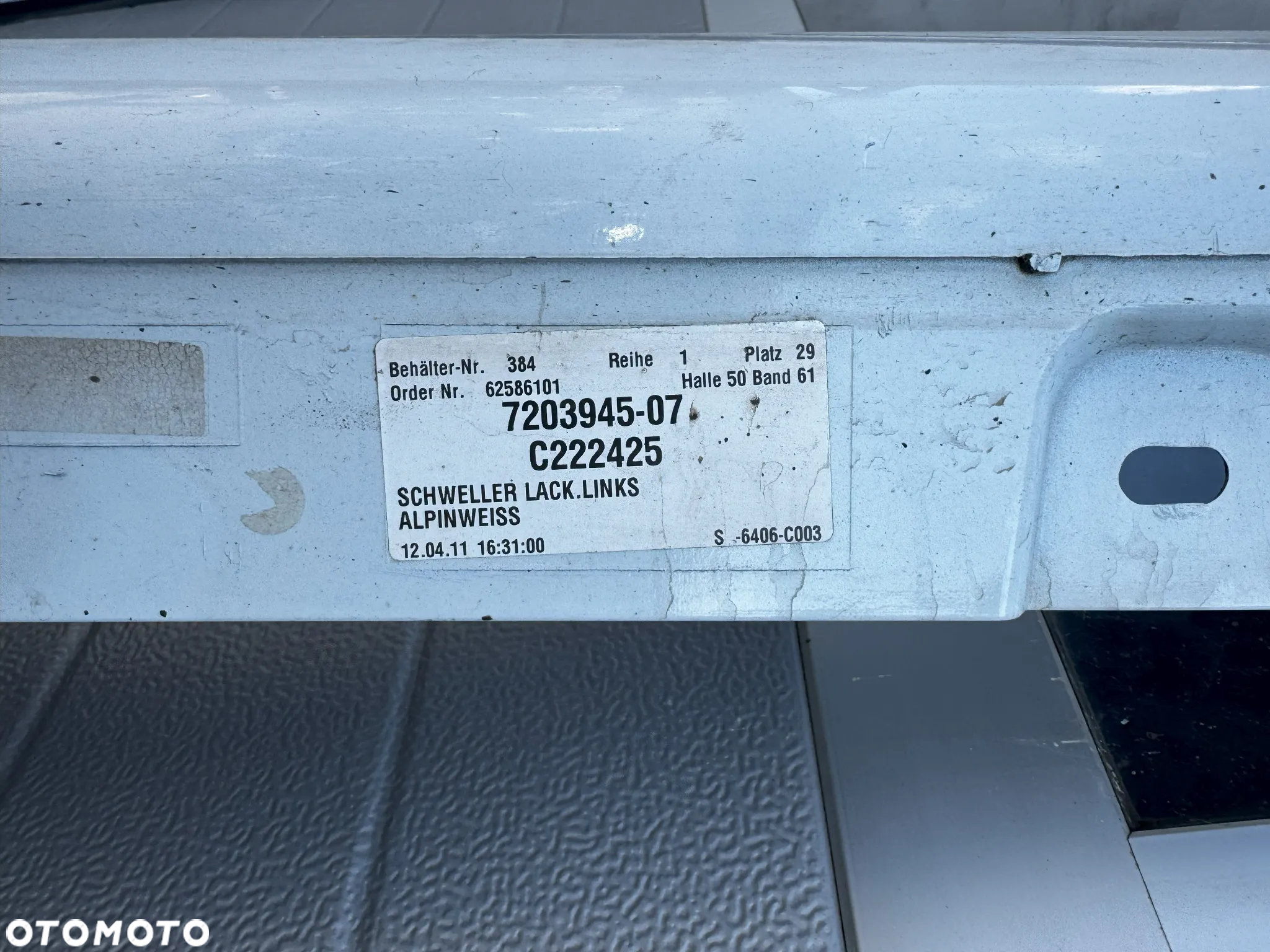 Listwa progowa lewa nakładka progu BMW GT5 F07 - 6