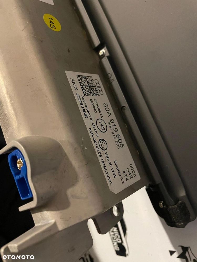 AUDI Q5 MONITOR WYŚWIETLACZ NAWIGACJA 80A919605 - 4
