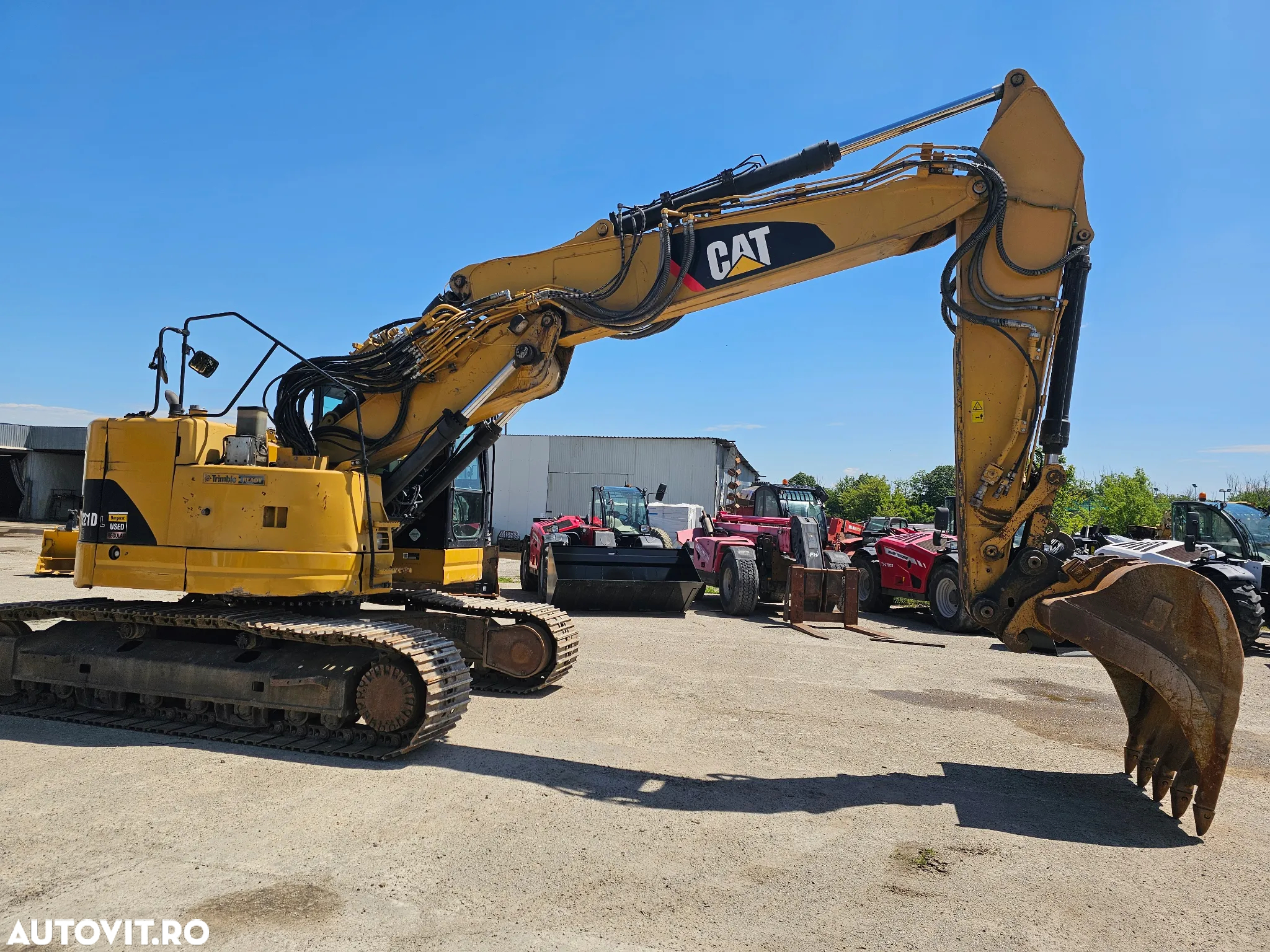 Caterpillar 321D LCR excavator pe senile compact cu 2 cupe - 5