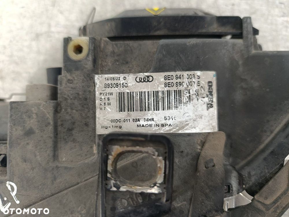 LAMPA PRZÓD LEWA XENON AUDI A4 B6 8E0941003S  8E0990007S - 5