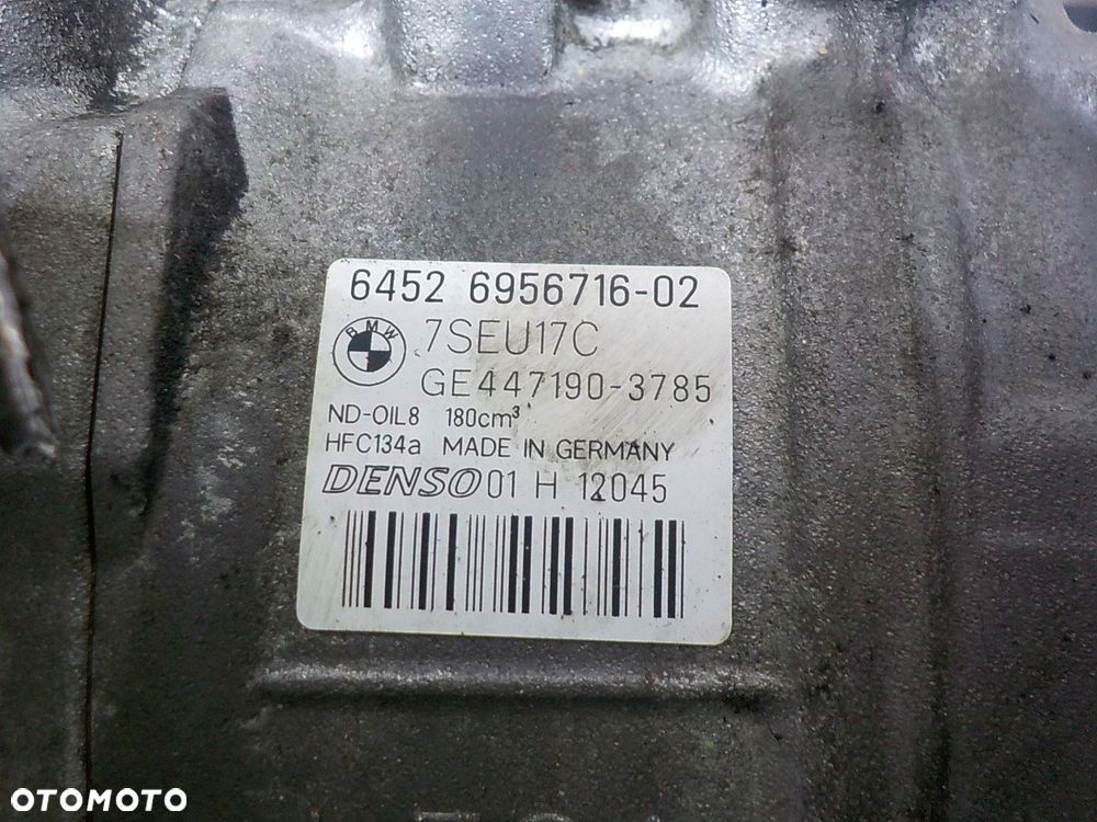 BMW E90 2.0 B SPRĘŻARKA POMPA KLIMATYZACJI 447190-3785 6956716-02 - 2