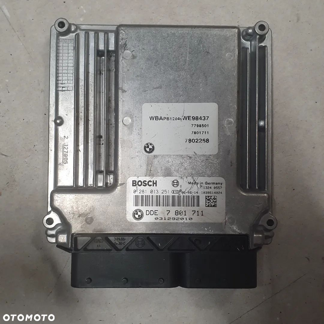 BMW E60 E90 KOMPUTER STEROWNIK 0281013251 7801711 - 1