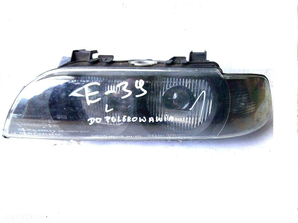 bmw 5 e39 lampa przód lewa przednia ciemna - 1