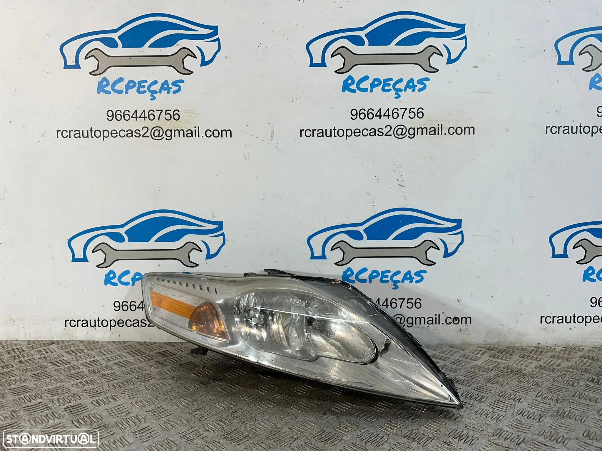 .Conjunto Oticas Faróis Frontal Frente Esquerda Direita Original Halogénio Ford Mondeo 4 MK4 2006 - 2014 7S71-13W030-BK 7S71-13W029-BH - 6