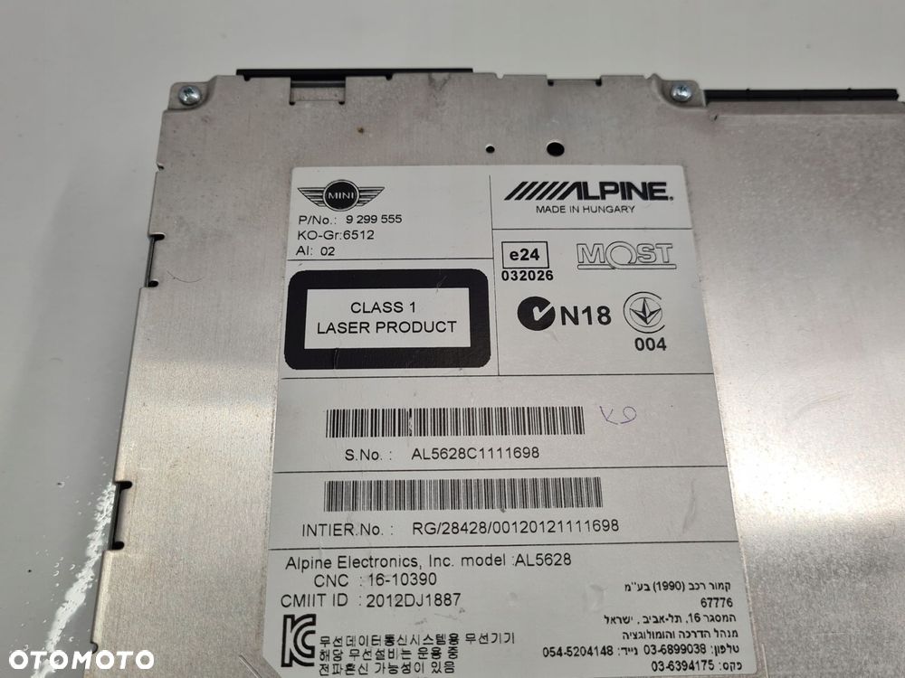 MINI R60 R61 RADIO NAWIGACJA GPS 9299555 - 2